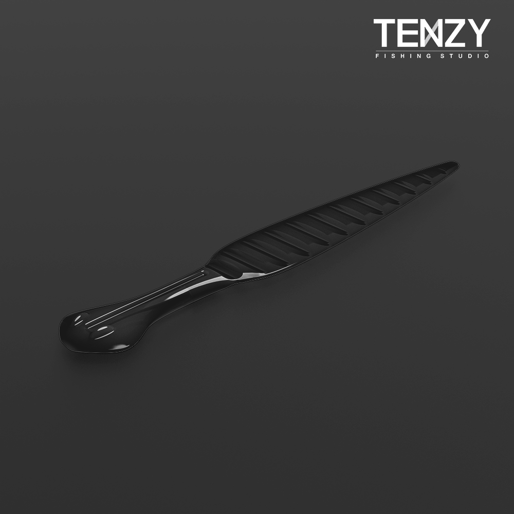 텐지 플라나리아 120 참돔 타이라바 프리리그 광어다운샷 배스웜 광어웜 베놈블랙, 12cm - 메인 이미지