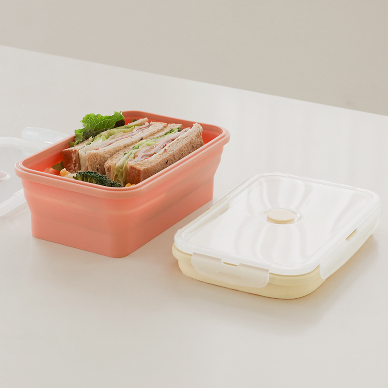 (1+1)릴리브 스팀홀 실리콘 접이식 밀폐용기 1200ml 총2P - 상세 이미지 2