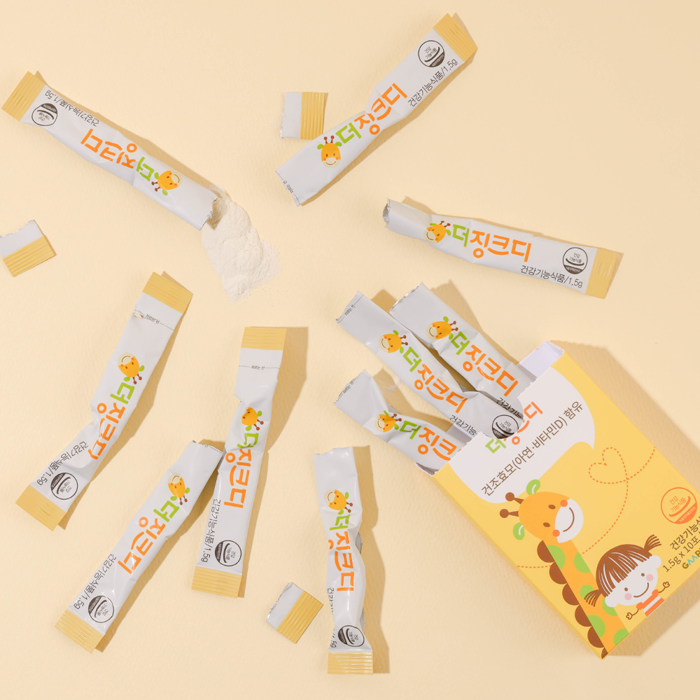 지엠팜 더징크디 아기 어린이 아연 비타민D 유아 키즈 면역력 영양제 30포, 3개 - 상세 이미지 3