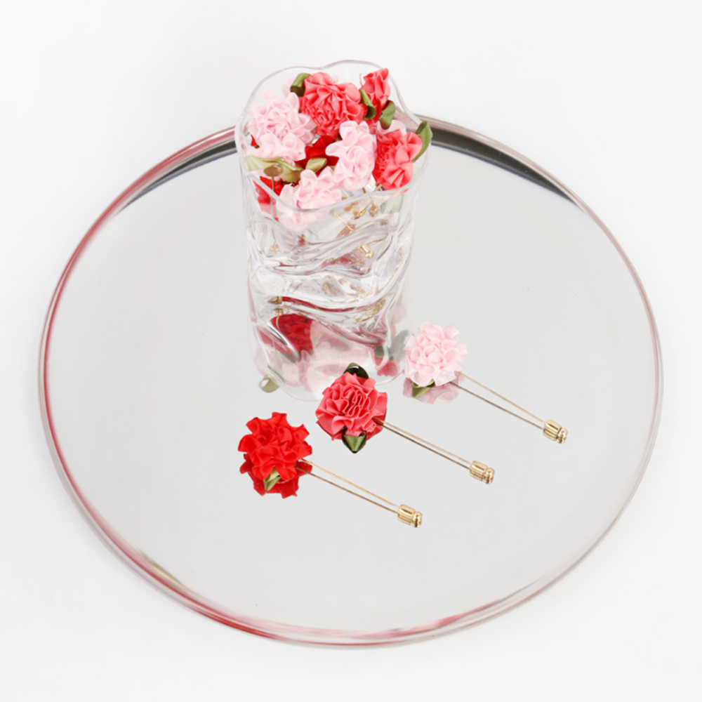 카네이션뱃지 브로치 부토니에 어버이날 스승의날 국산 코사지