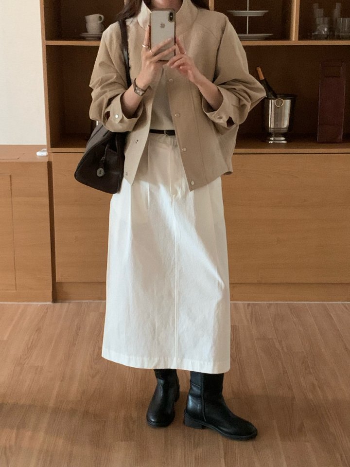 (당일일부)봄신상 탄탄 코튼 뮤어 하이넥 점퍼 똑딱단추 여성 오버박시 나그랑 블루종 자켓(86237) 상세 이미지 31