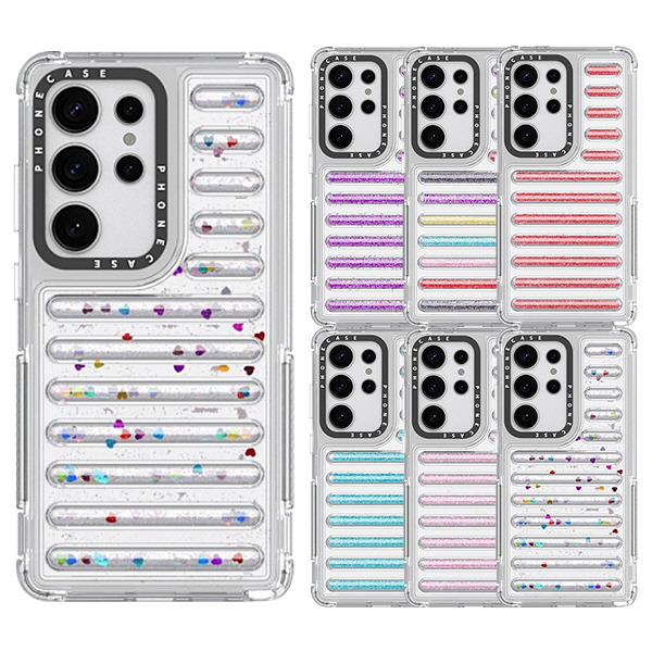 갤럭시S25 울트라 젤하드 투명 글리터 에어백 범퍼 핸드폰 케이스 - 상품 이미지