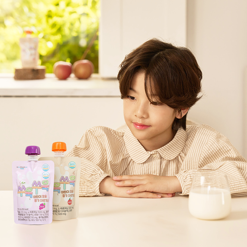 [100팩] 쑤욱쑤욱 어린이 칼슘 황기 아르기닌 - 상세 이미지 4