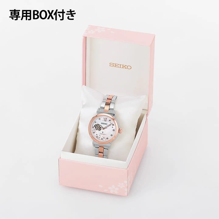 세이코 SEIKO 루키아 오토매틱 오픈하트 금장 한정판 SSVM064 여자 손목 시계 - 상세 이미지 3