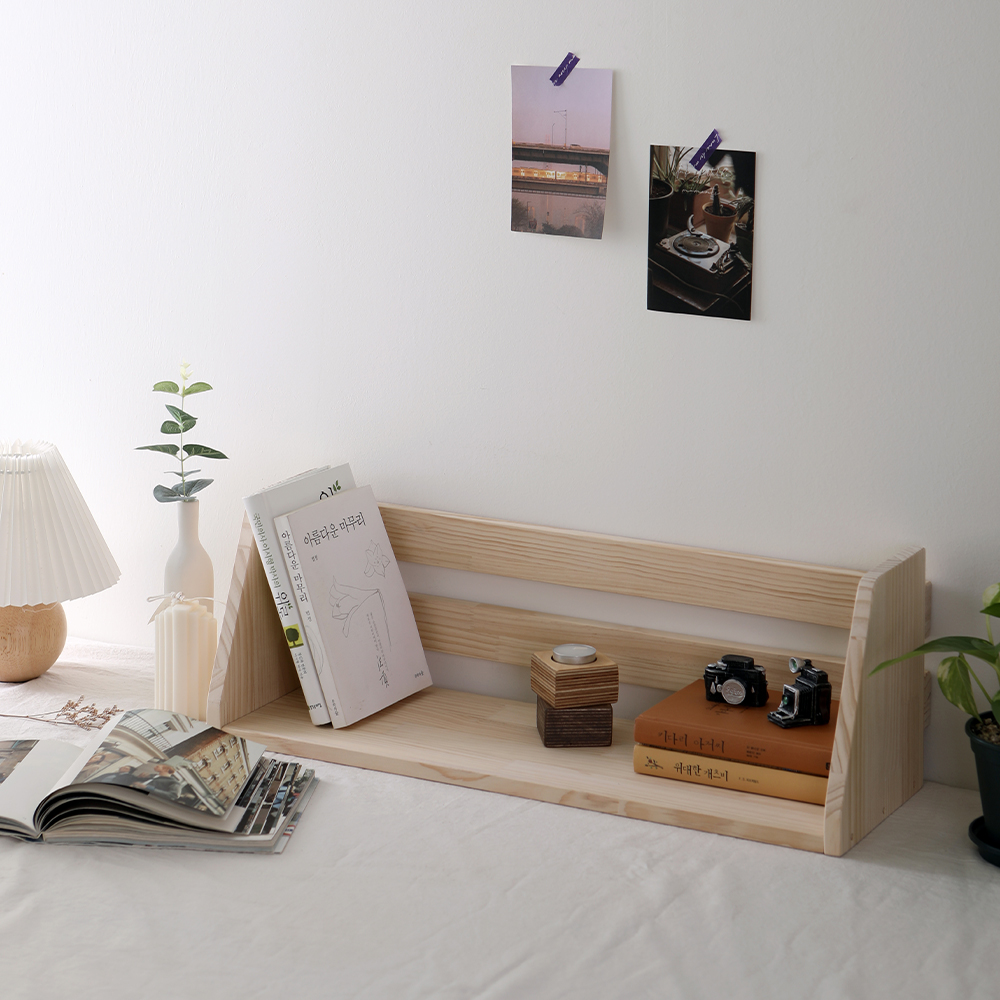 미니책꽂이 원목 책상 책꽂이 우드 1단 2단 3단 심플 간이 300