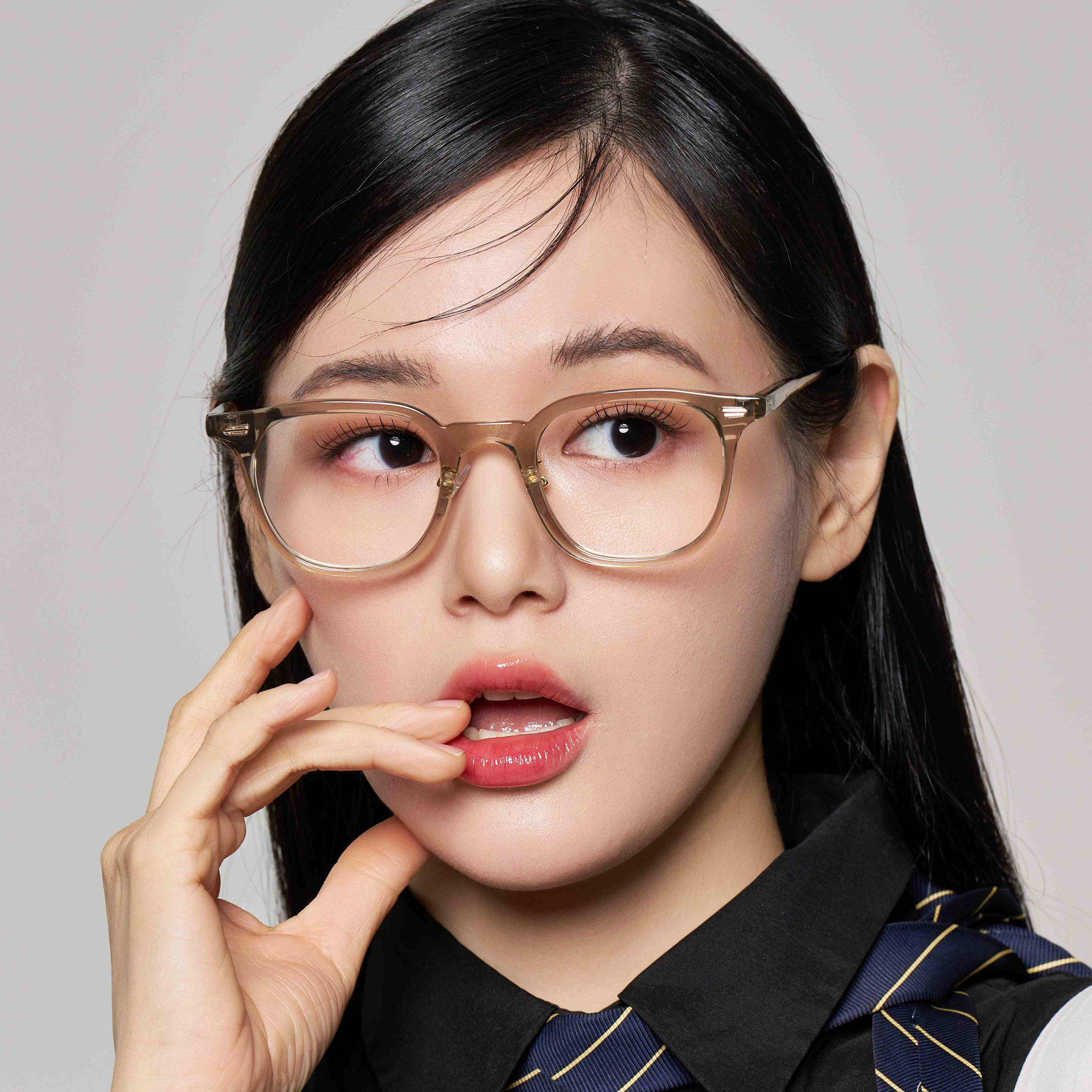 긱시크 안경테 뿔테 안경 사각 블루라이트차단 GIFT 케이스 패키지