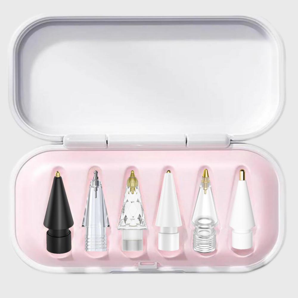 [케이스포함]오드밤 애플펜슬 종이질감 펜촉 4개 세트 스타터 1세대 2세대 3세대 프로