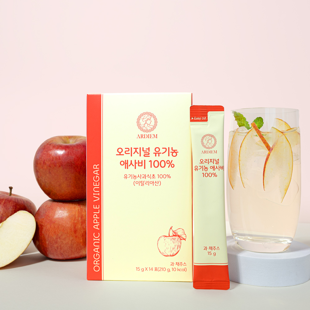 아르디엠 오리지널 유기농 애사비 100% 애플사이다비니거 스틱  , 210ml, 1개 - 상세 이미지 3
