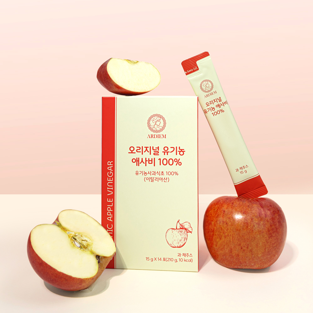 아르디엠 오리지널 유기농 애사비 100% 애플사이다비니거 스틱  , 210ml, 1개 - 상세 이미지 5