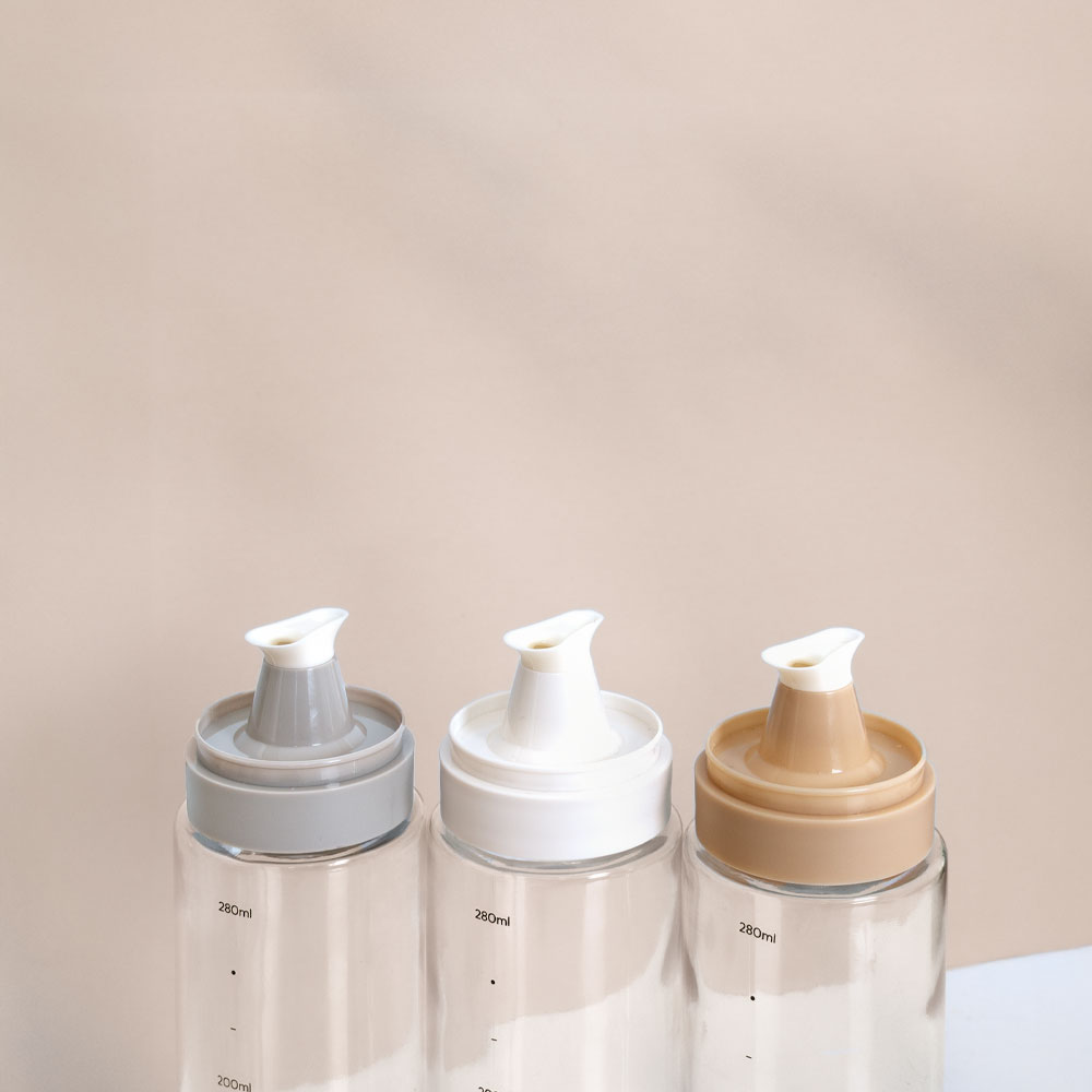 밀폐 시노글라스 오일병 멀티 노즐 양념 소스통 참기름병 조미료통 100ml 이미지 8