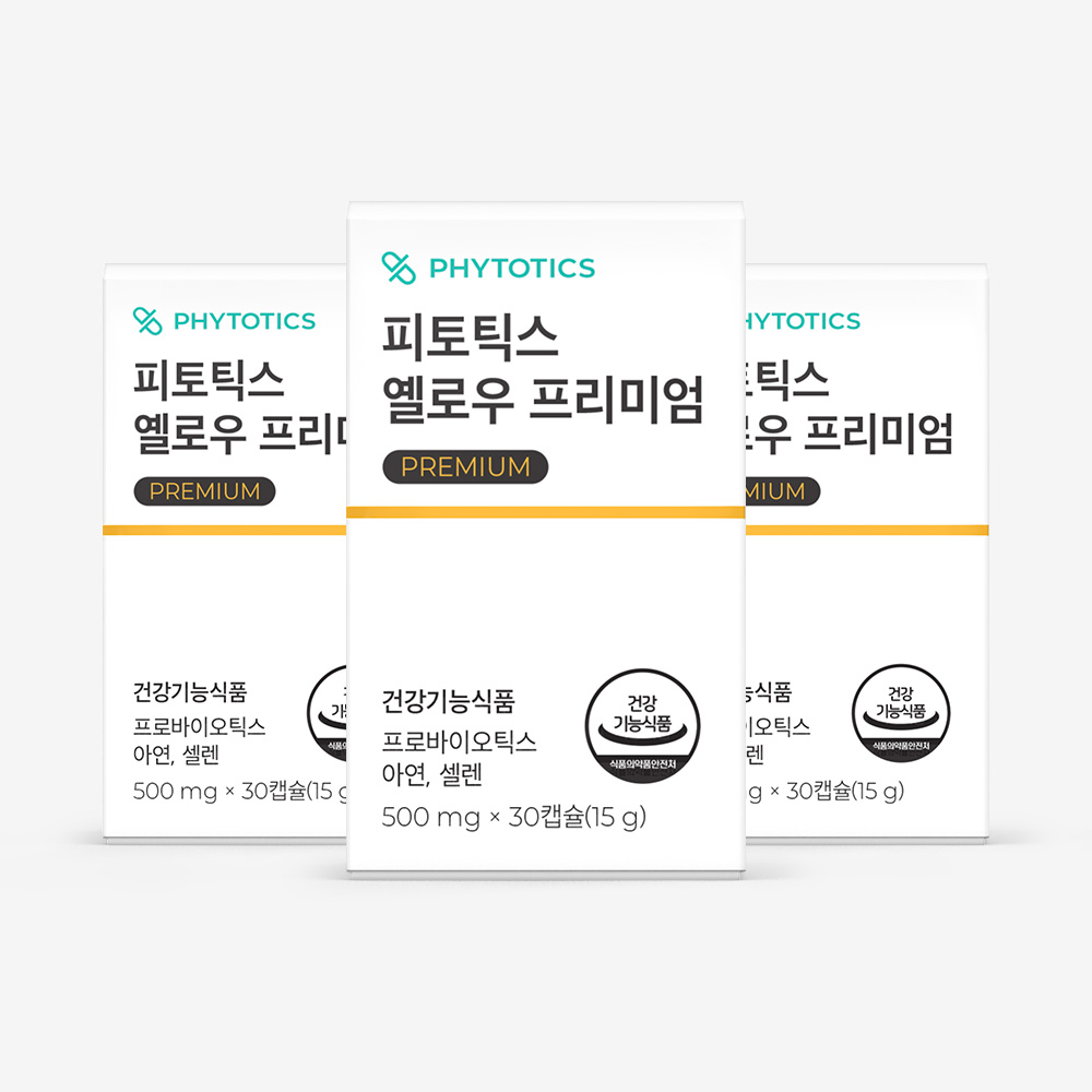 피토틱스 옐로우 프리미엄 여성 질 유래 유산균 30캡슐, 3개