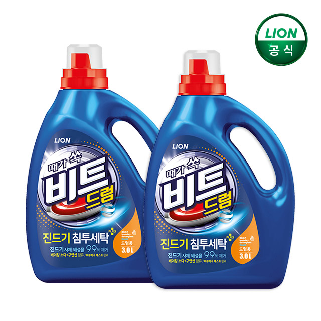비트 진드기 침투세탁 드럼용 본품 3L 2개 - 상품 이미지