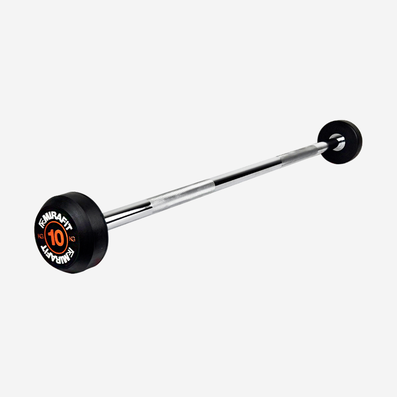 미라핏 고정식 고정 바벨 세트 직선바 10kg, 1개 - 상품 이미지