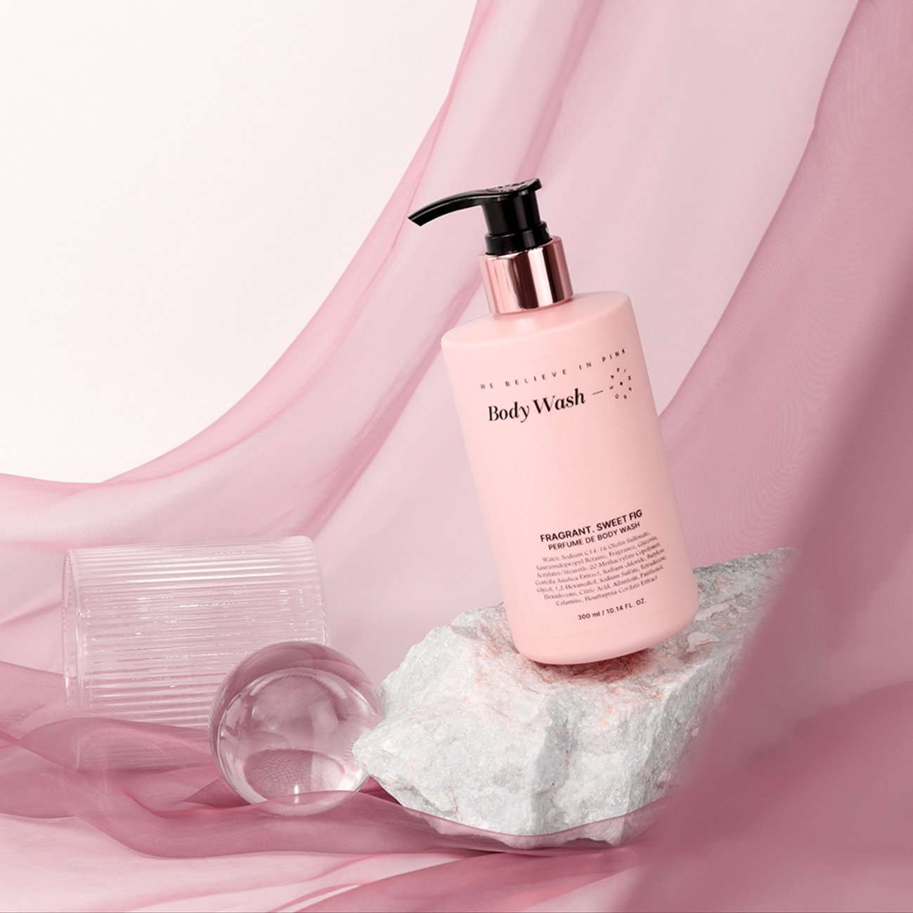 핑크로사 퍼퓸 바디워시 저자극 생과일향 스윗휘그(무화과), 300ml, 1개 - 상세 이미지 2