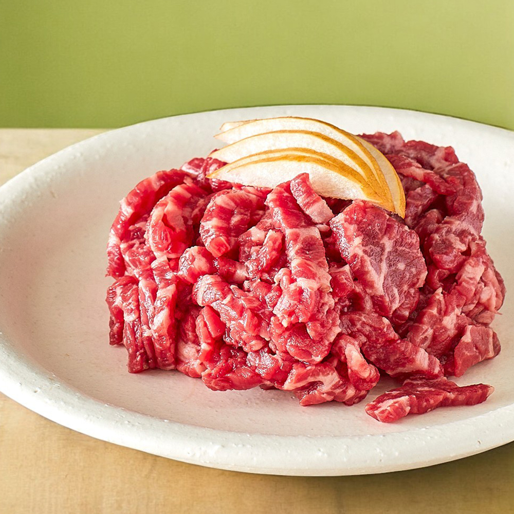 1++ 한우 육회 200g 육사시미 뭉티기 투뿔 마장동 소고기 명절 추석 설 선물 상세 이미지 3