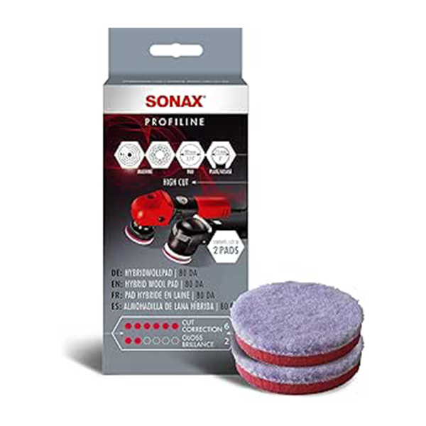 SONAX 소낙스 하이브리드 울 패드 80MM(3.1인치) 2개입 - 상품 이미지