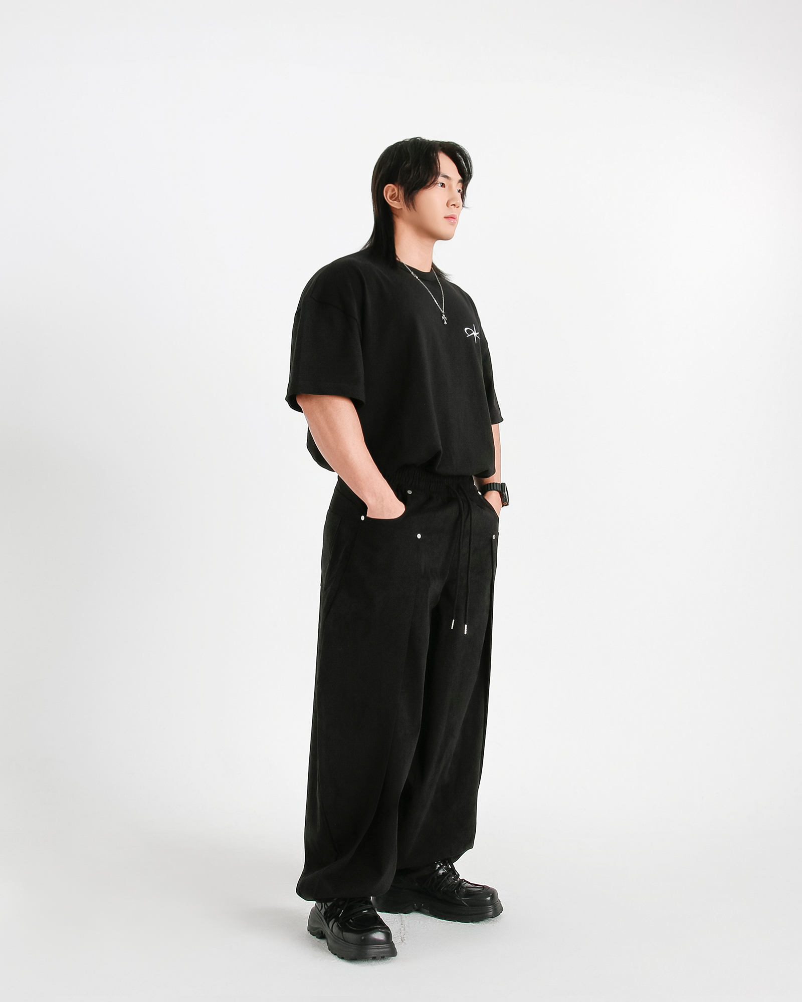 렙시멈 짐웨어, 니들포인트 소프트 터치 트윌 벌룬팬츠 (3Colors) - 상세 이미지 4