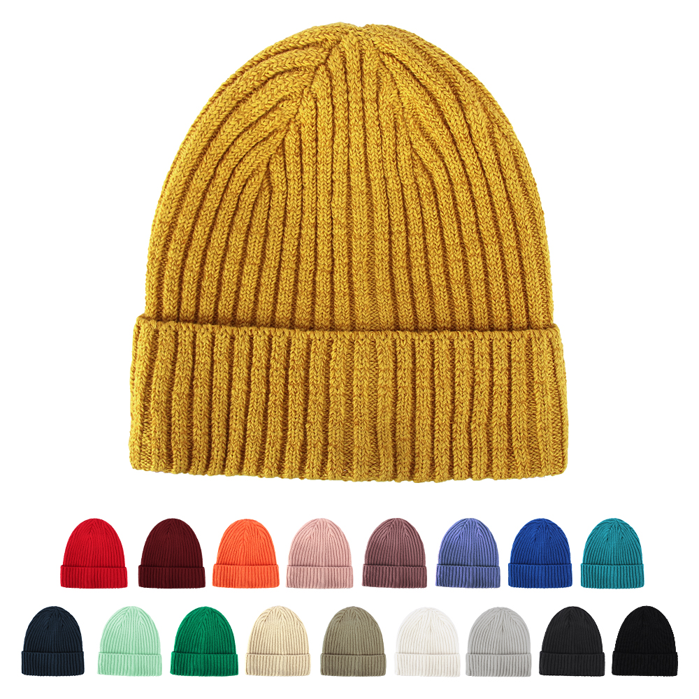 국내제작 쫀쫀 코튼 데일리 롱비니 남자 여자 니트 모자