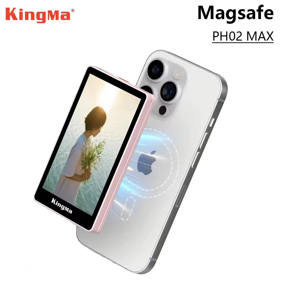 KINGMA PH02 Max 맥세이프 스마트폰 셀카 브이로그 모니터 스크린 - 상품 이미지