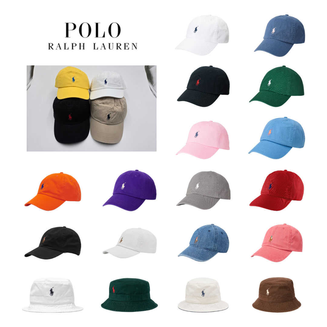 폴로 모자 랄프로렌 코튼 치노 블렌드 테리 베이스 볼캡 버킷햇 포니로고 남녀공용