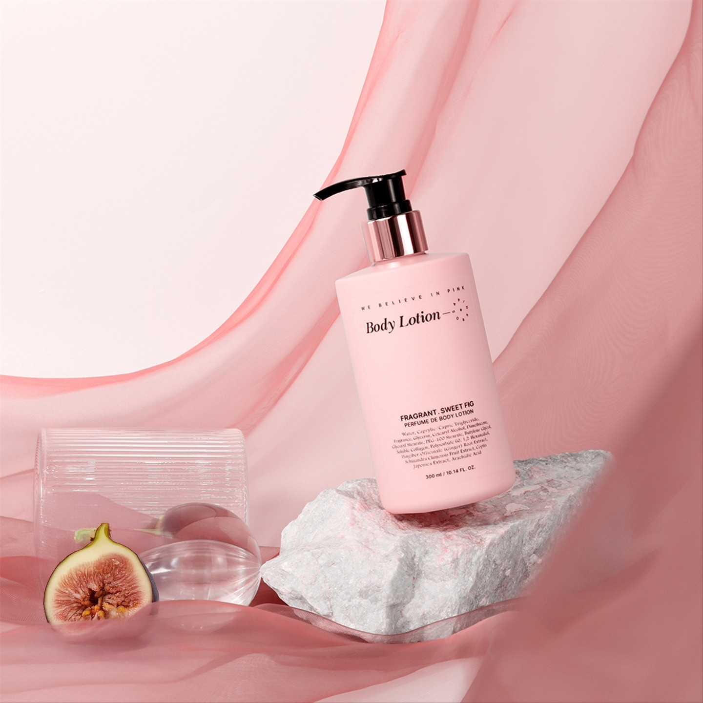 핑크로사 퍼퓸 바디로션 고보습 생과일향 스윗휘그(무화과), 300ml, 1개 - 상세 이미지 2