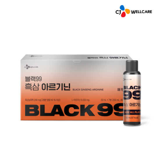 CJ 흑삼 아르기닌 오르니틴 블랙99 고함량 에너지부스터 6000mg 7개입, 1개