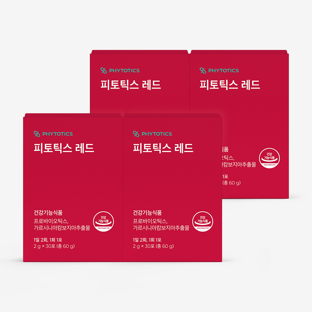 피토틱스 레드 다이어트 유산균 30포, 4개