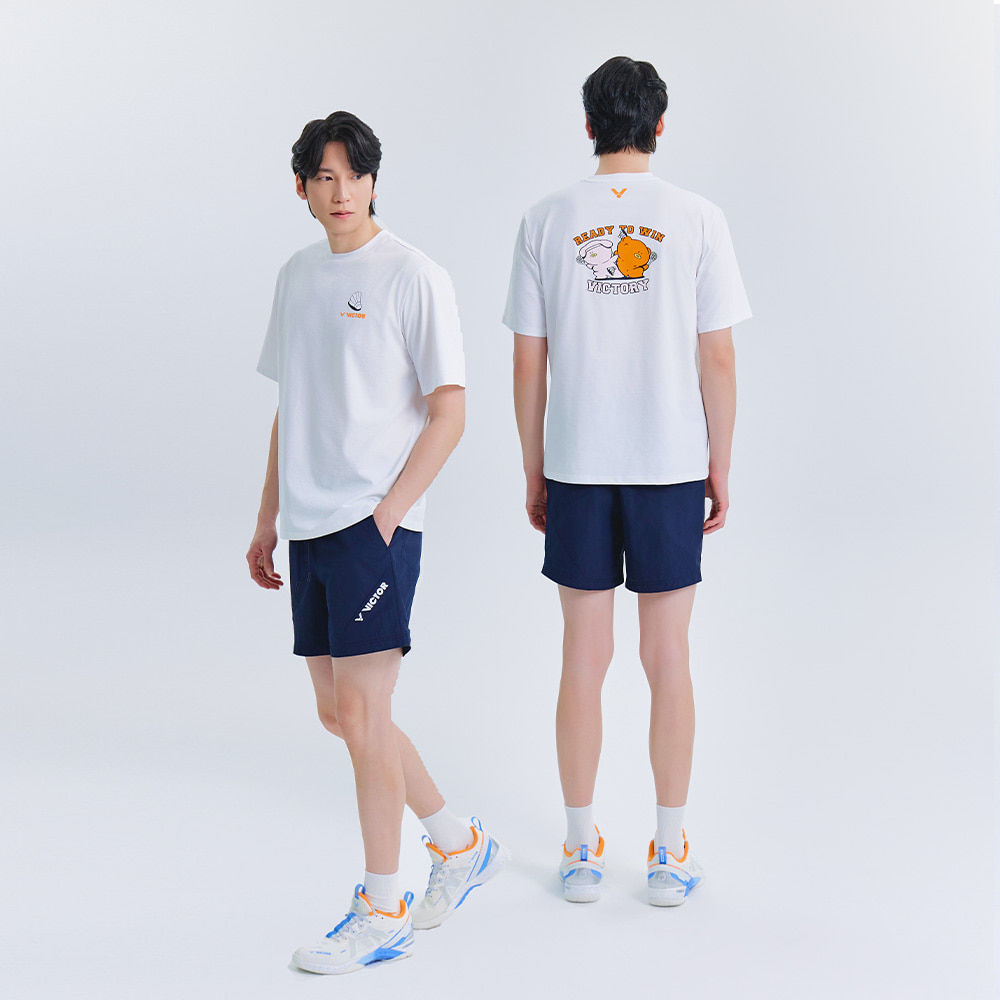 빅터 VICTOR 아울렛 오버핏 반팔 티셔츠 남녀공용 25ATS009U 배드민턴 탁구 스쿼시 스포츠웨어 - 상세 이미지 4