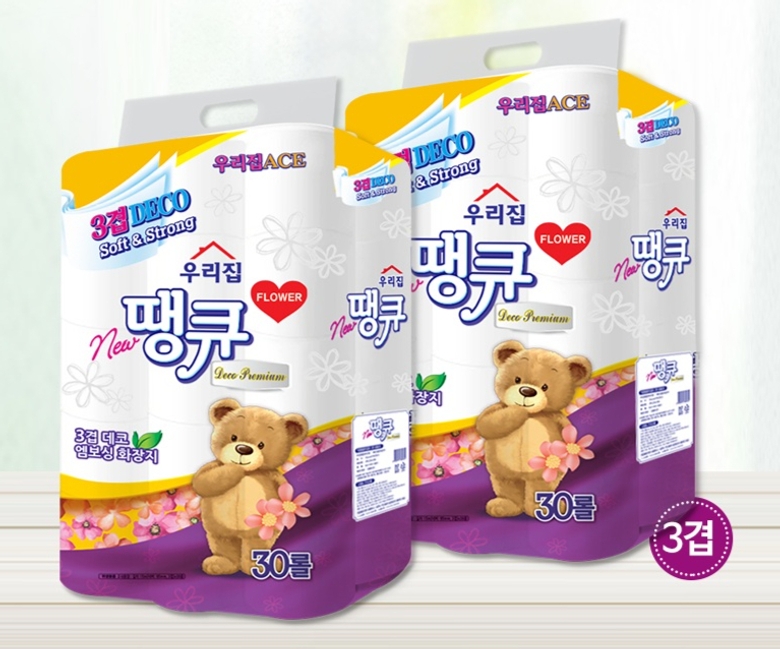 화장지 휴지 우리집 3겹30롤 집들이 가정용 : 위드미유통