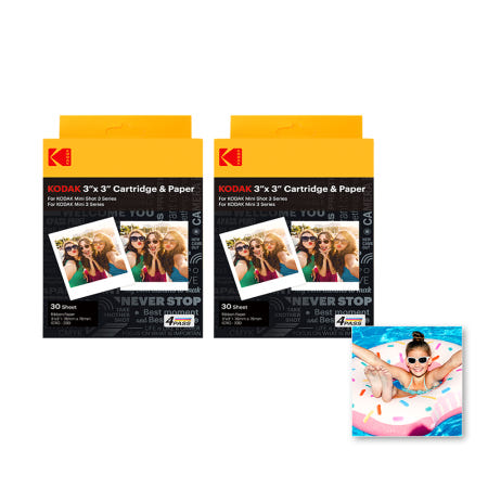 코닥 카메라 포토프린터 미니샷3 미니3 레트로 ERA 3인치 전용 카트리지 인화지 60매