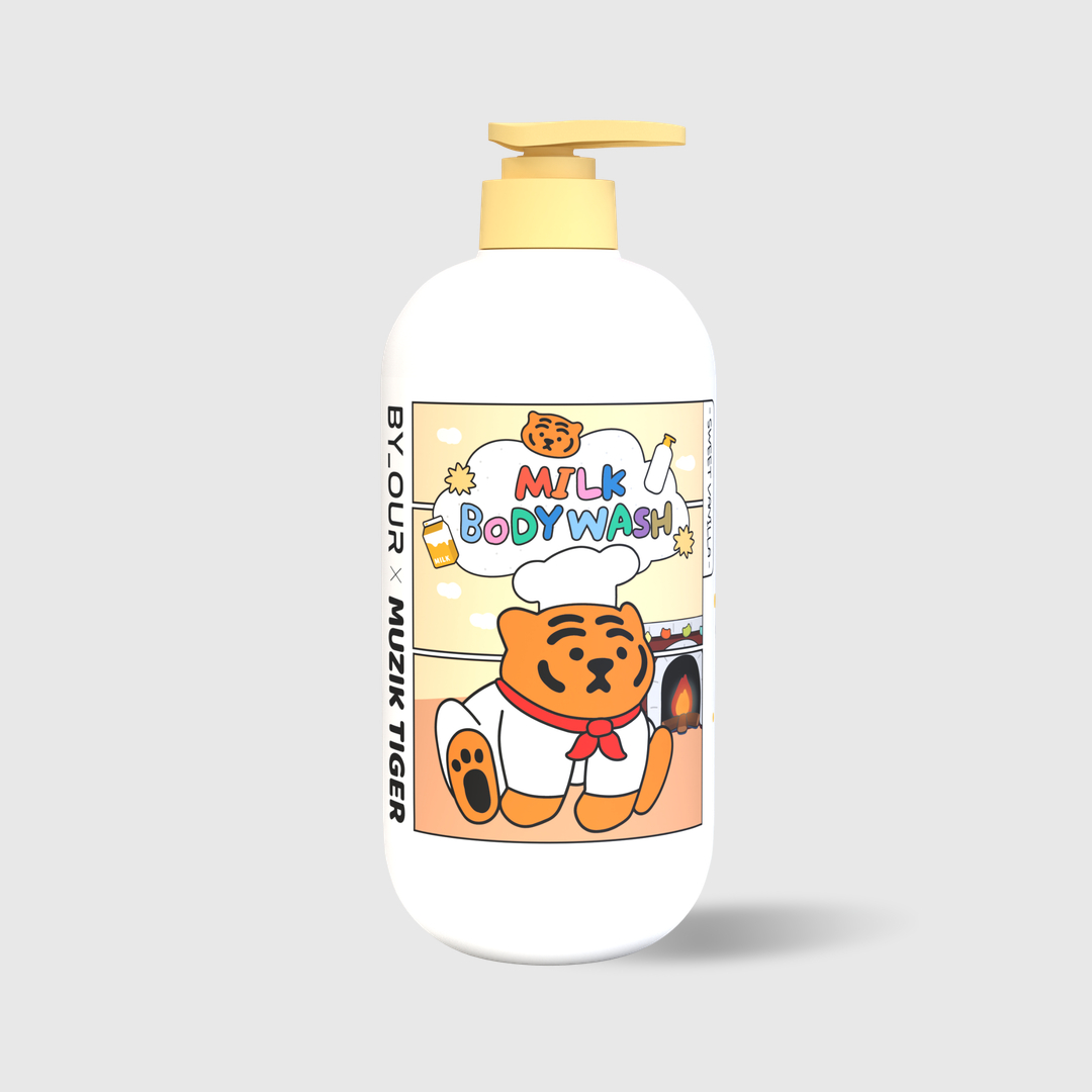 바이아우어 무직타이거 밀크 체취감소 퍼퓸 바디워시 스위트바닐라향 1000ml 제품 이미지