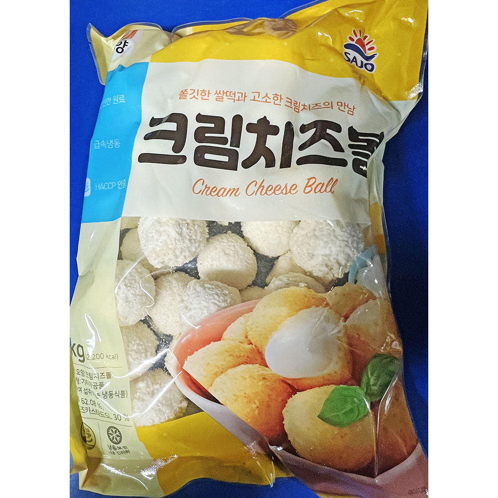 냉동 크림치즈볼 1000g 간편 아이들간식 술 맥주안주 : 대한유통회사