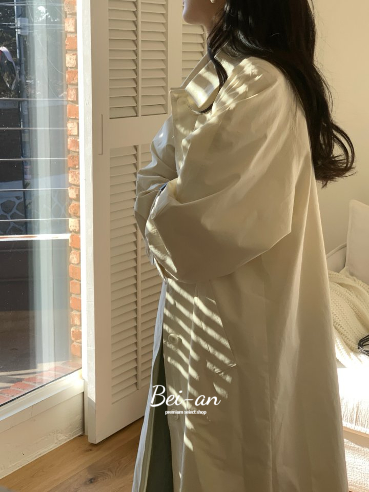 버베인 로하 롱 트렌치 코트 코튼 카라 오버핏 봄 ct 상세 이미지 40