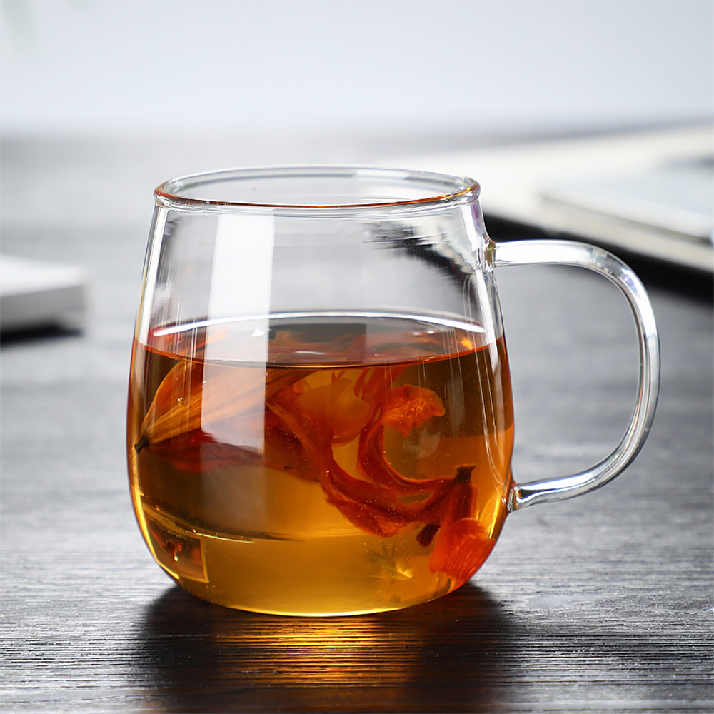 내열유리 홈카페 카페머그 유리컵세트 550ml, 4개, 항아리(RM2)