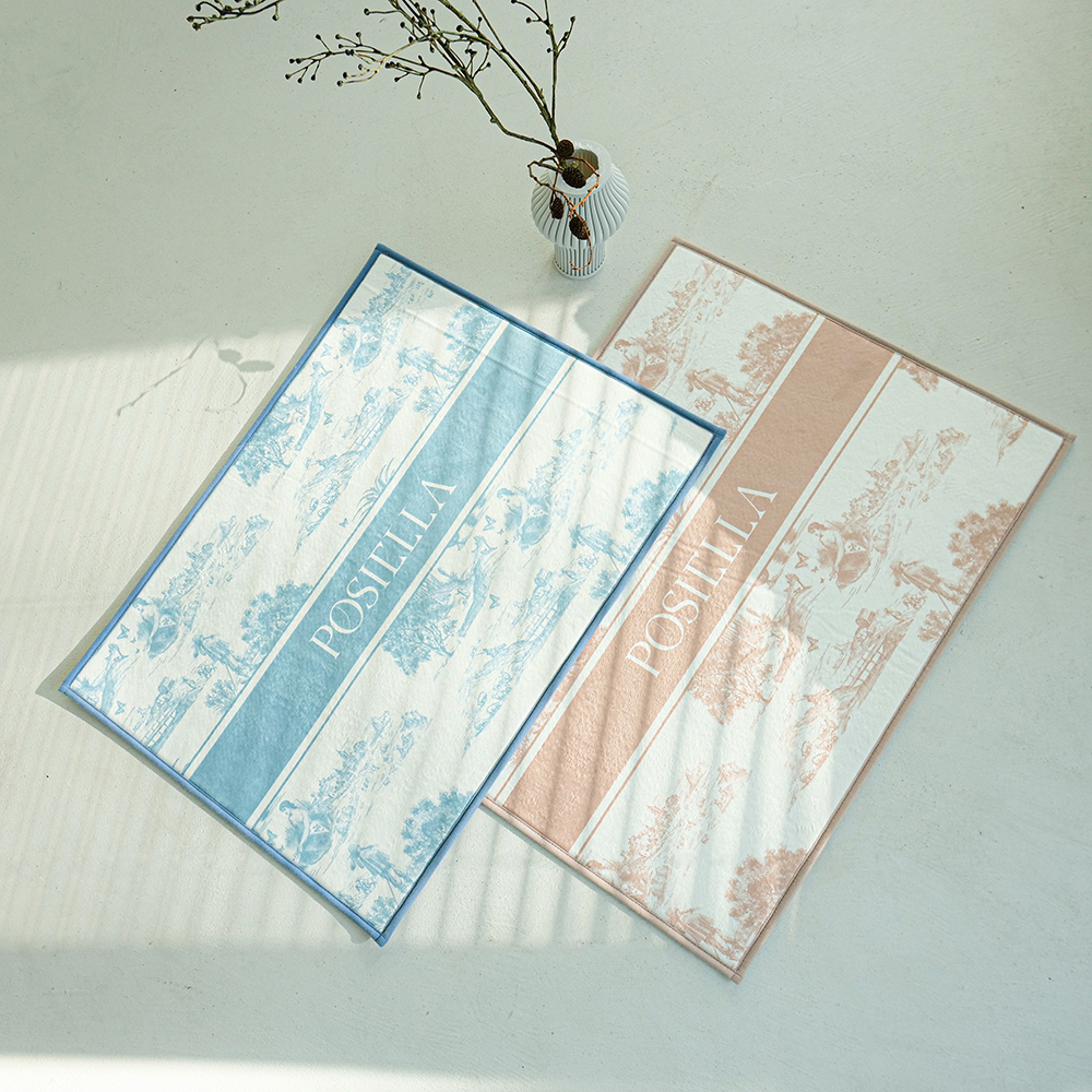 포시엘라 국내산 발매트 주방 욕실 현관 침대 호텔 발매트 뜨왈 블랙 L