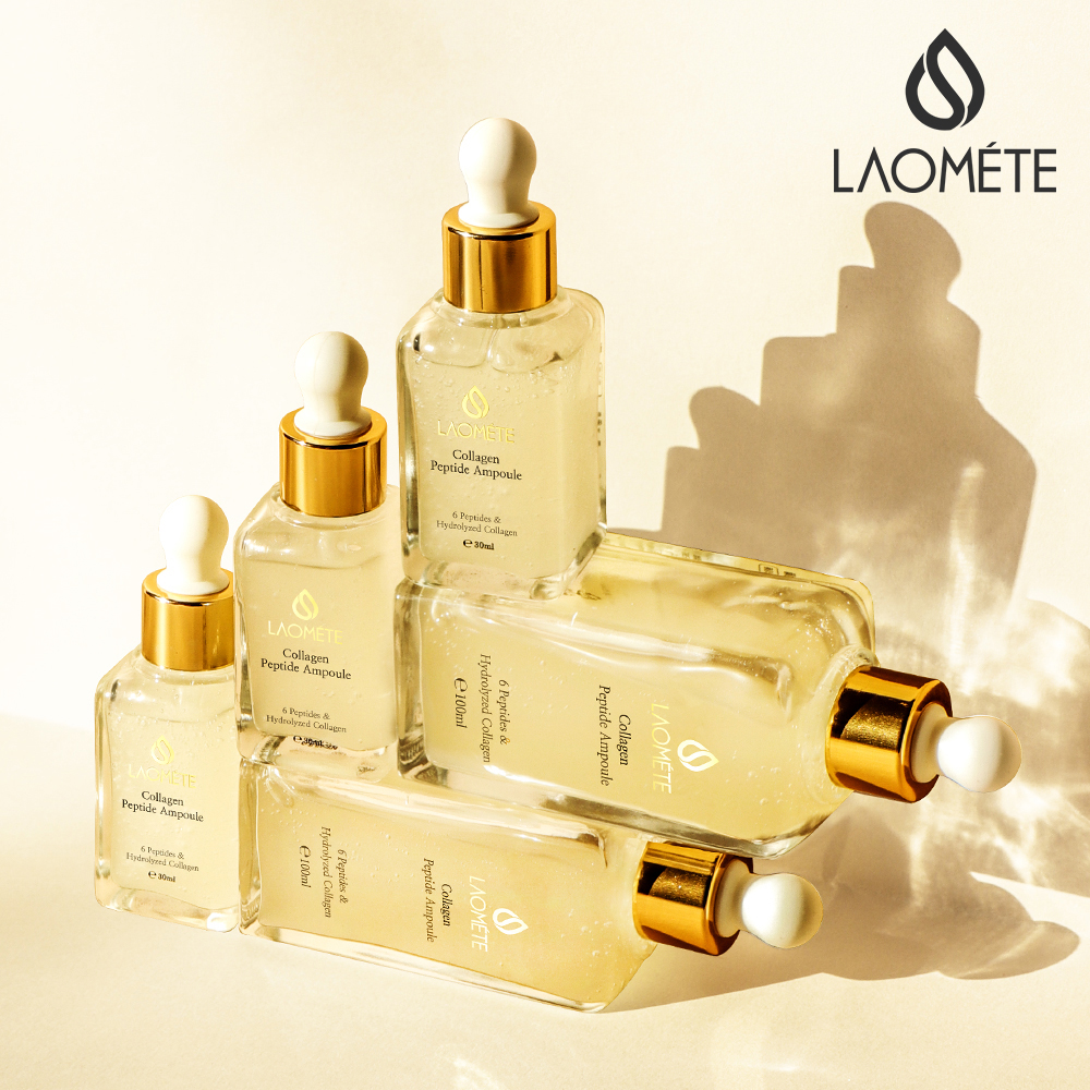 라오메뜨 전설의앰플 100ml 콜라겐 펩타이드 앰플 7일만에 이미생긴 주름 안면 볼 리프팅 수분량 개선 나이아신아마이드 글리세린