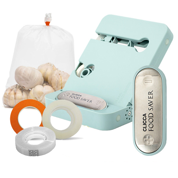 미니 실링기 + 테이프 포함 비닐 매직 밀봉기 봉합기 밴드 식품 포장기 클리카 휴대용 가정용 접착기 과자봉지 접착기