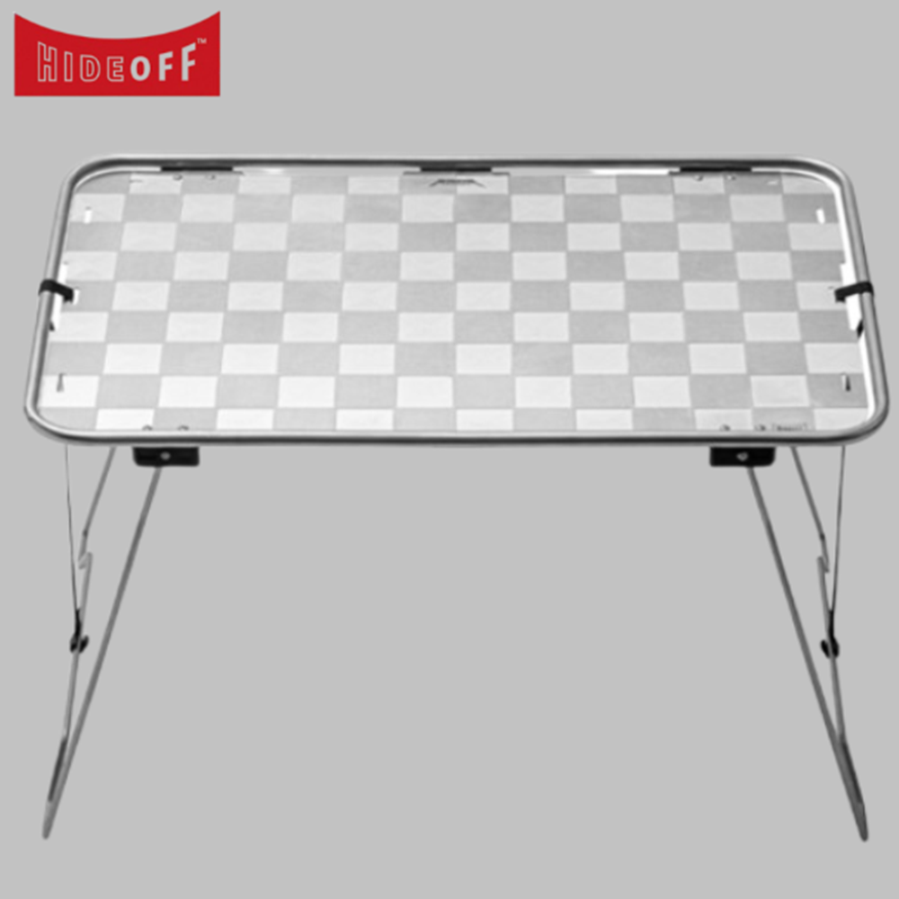 하이드오프 메탈튜브 2p 체커보드 캠핑 테이블