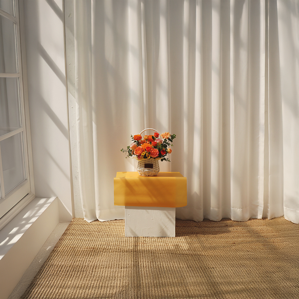 파스텔 오렌지 주황 톤온톤 플라워 꽃다발 생화 꽃바구니 생일 기념일 프로포즈 전국꽃배달