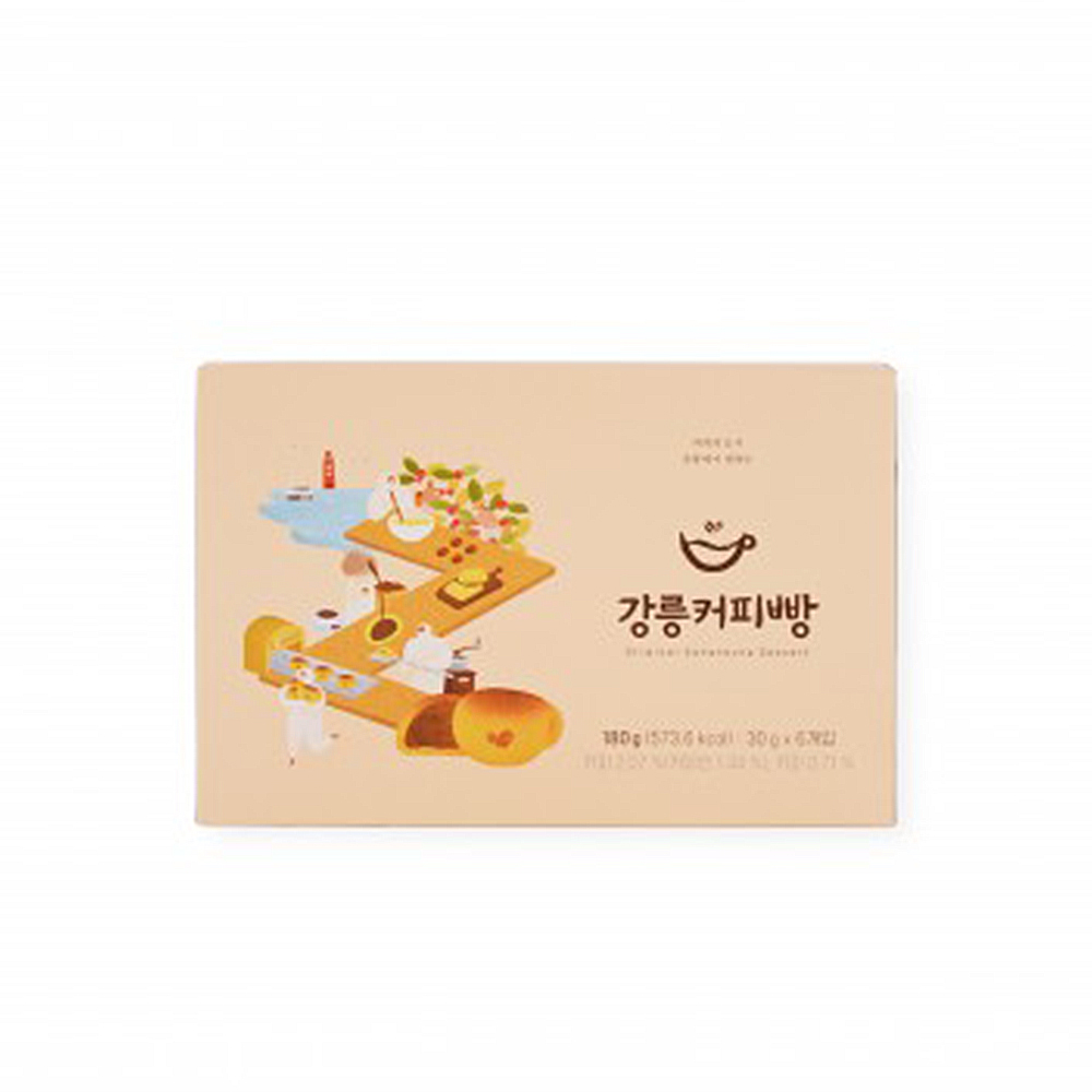 (설미)강릉커피빵 선물세트 6개 180g 강릉기념품 강원도빵 만주 - 상세 이미지 5