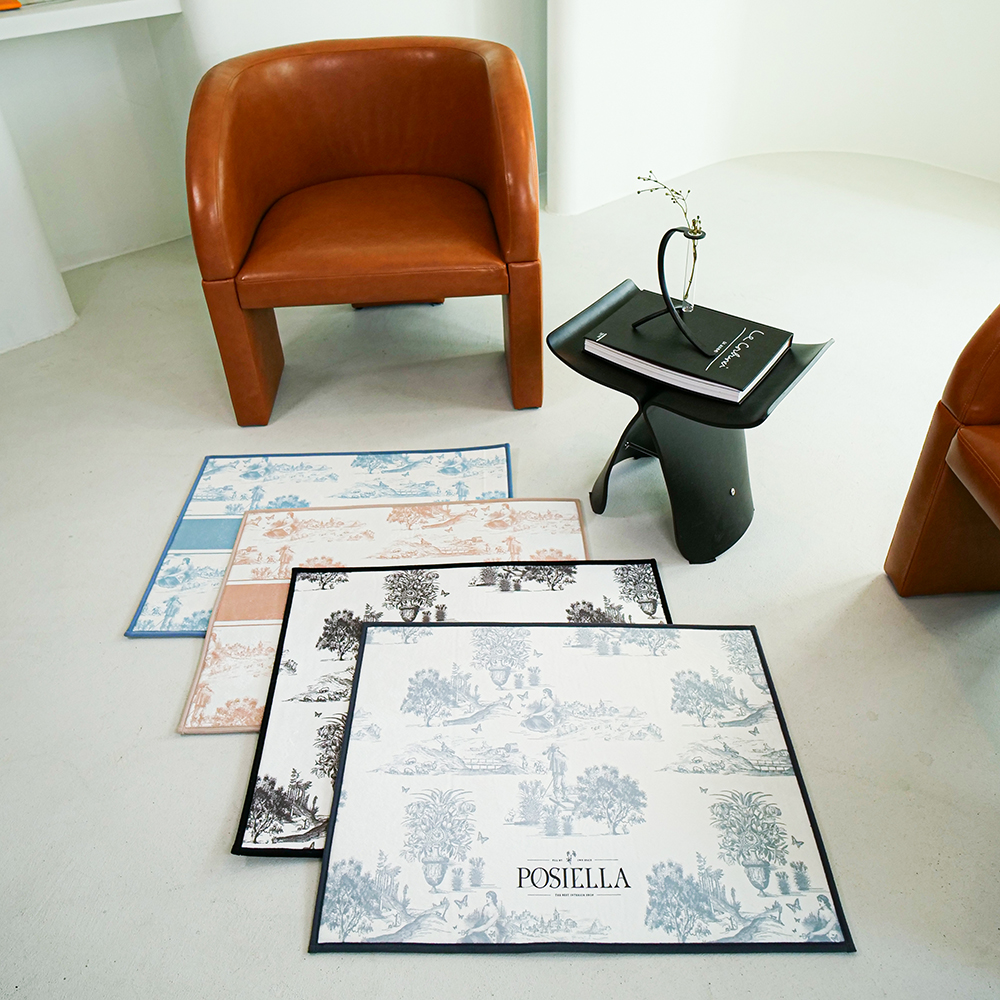 포시엘라 국내산 발매트 주방 욕실 현관 침대 호텔 발매트 뜨왈 블랙 L