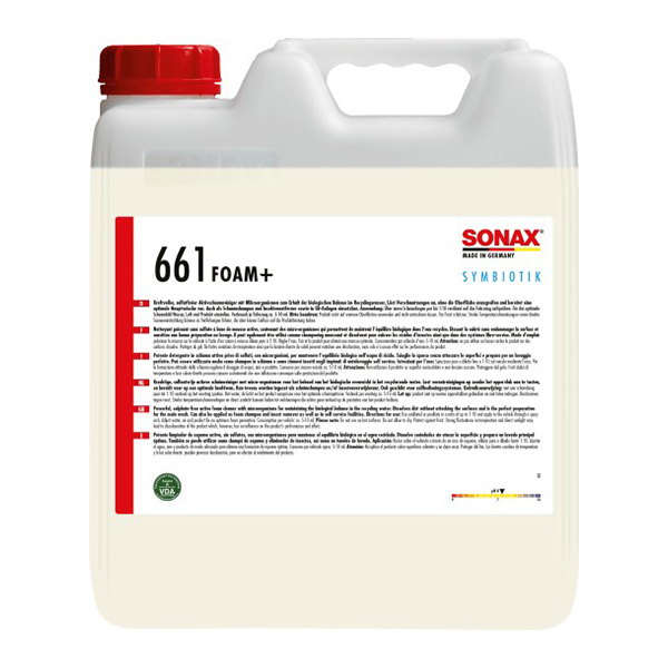 SONAX 소낙스 661 폼 플러스 10L 말통 알칼리성 폼샴푸 벌레 제거 - 메인 이미지
