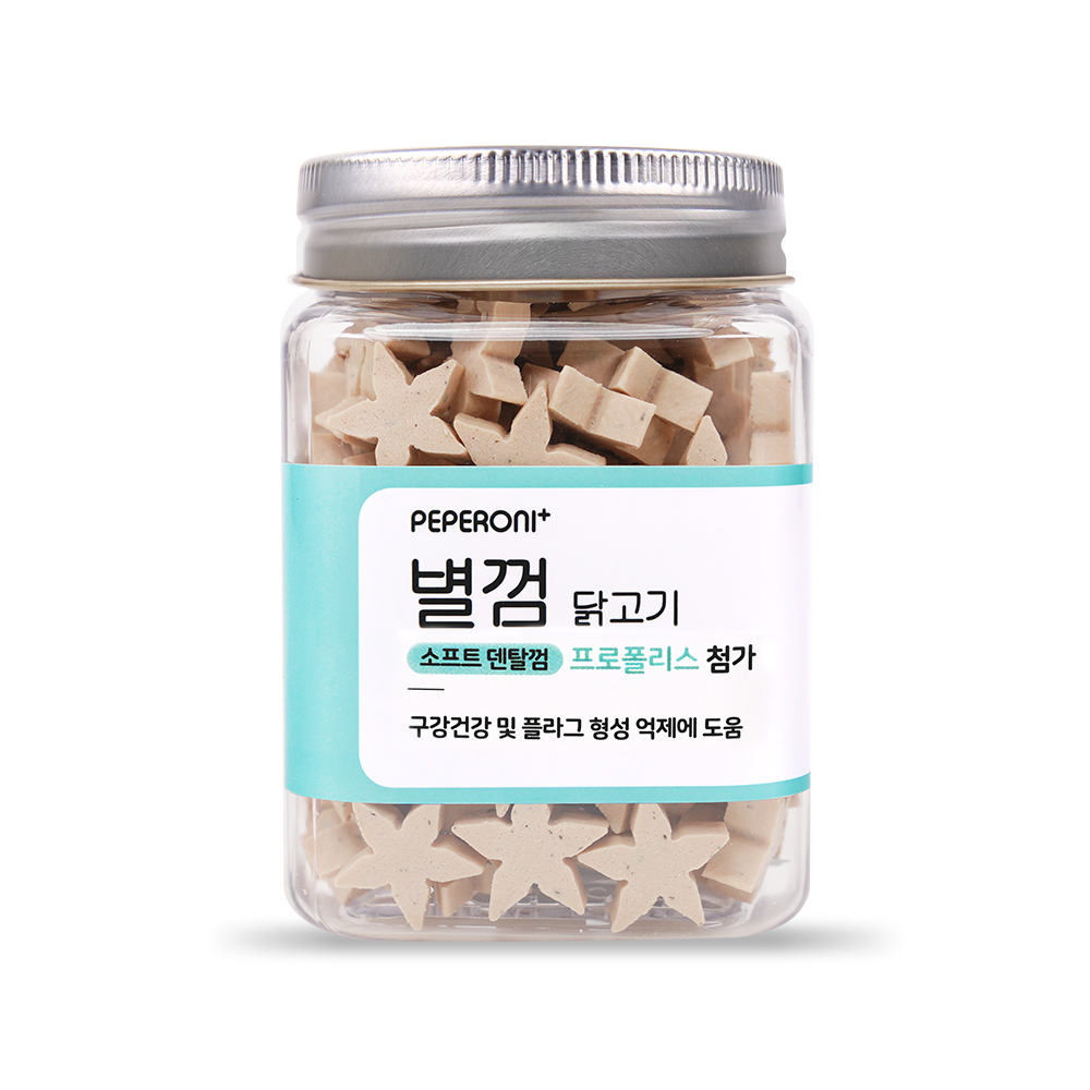 페페로니 별껌 치킨 - 프로폴리스 첨가, 소형견용 작은 껌 - 상세 이미지 2