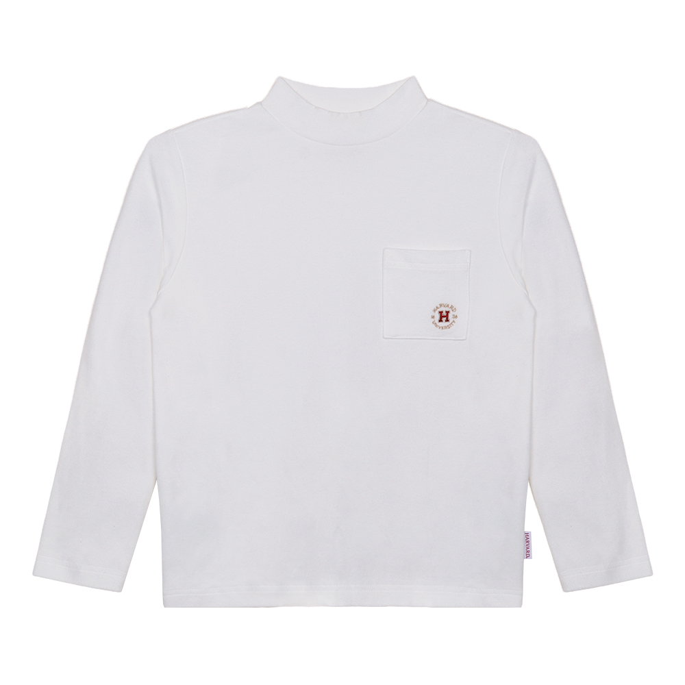 하버드키즈 포켓 반목 기본 긴팔 티셔츠 B4F101 - 상세 이미지 3