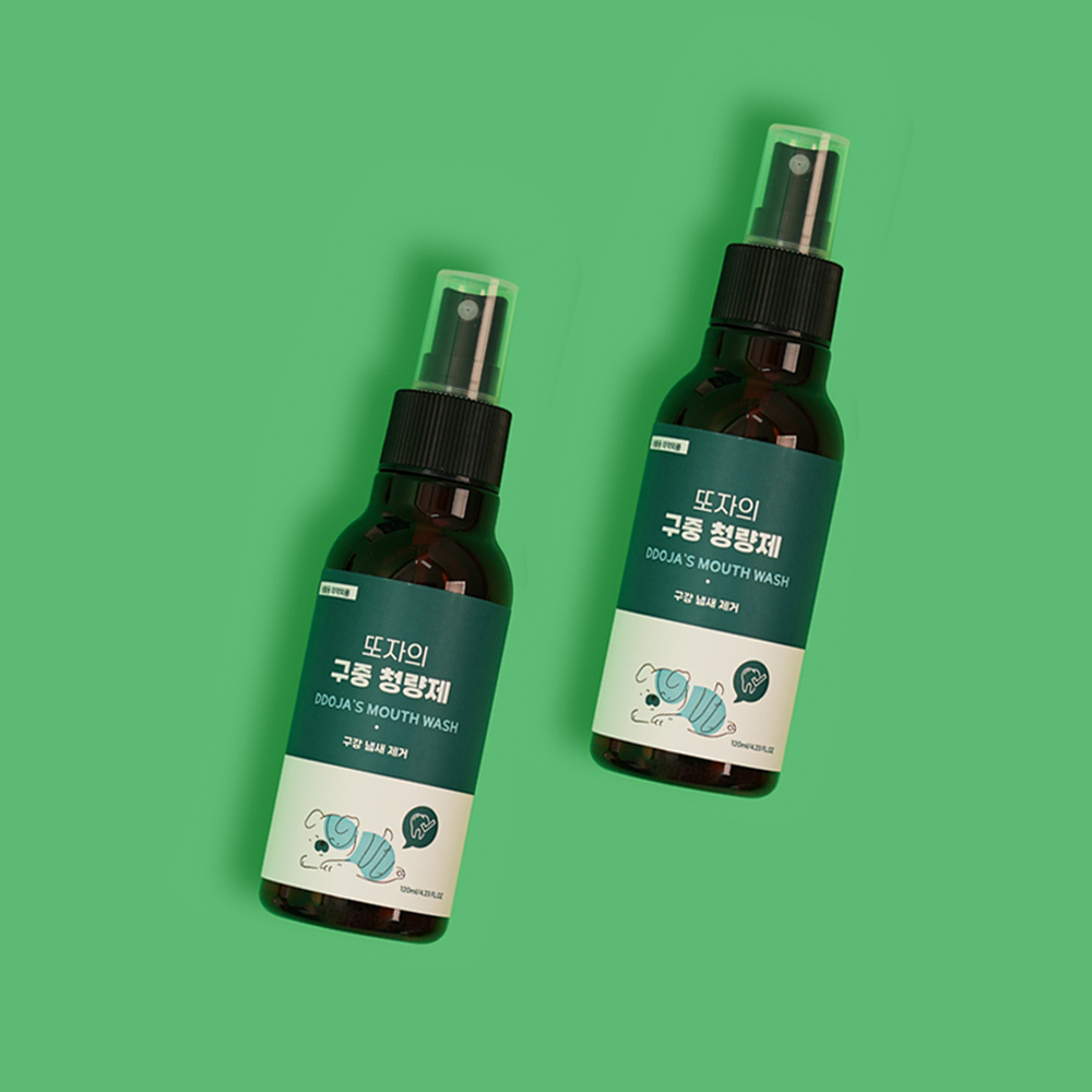 또자 구중청량제 댕댕이 입냄새 구취 제거 강아지 구강청결 스프레이 120ml, 2개 - 상품 이미지