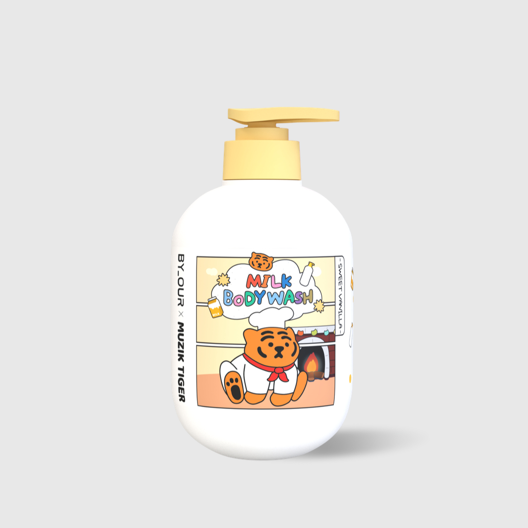 바이아우어 무직타이거 밀크 체취감소 퍼퓸 바디워시 스위트바닐라향 500ml - 상품 이미지