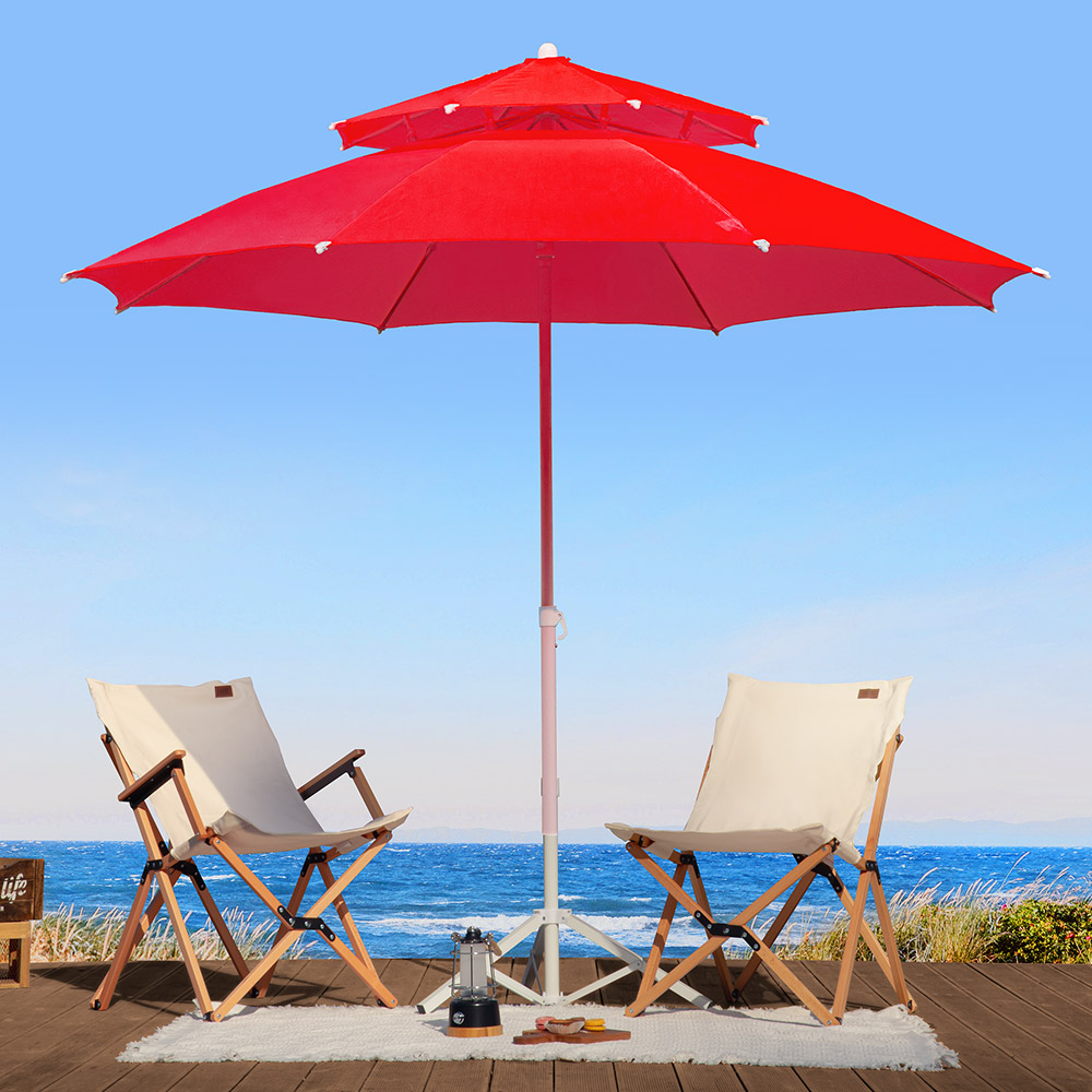 로티캠프 파라솔 대형 캠핑 낚시 비치 휴대용 야외 해변 접이식 카페 PS270-B