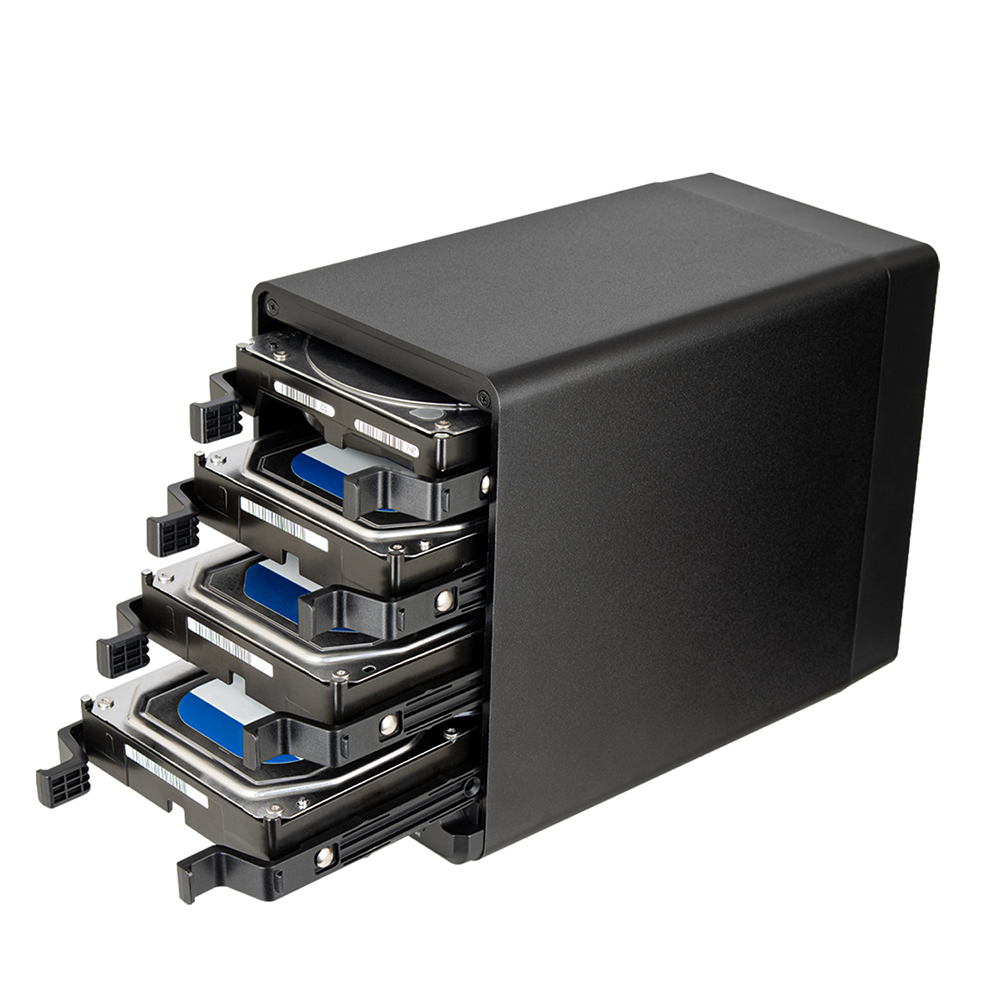 위즈플랫 HDX400U 4베이 대용량 외장스토리지 외장케이스 DAS USB3.2 Gen2 - 상세 이미지 2