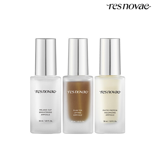 (레스노베) 앰플 트리오 세트 30ml x 3종 (플랜톡스, 브라이트닝, 볼류마이징) - 메인 이미지