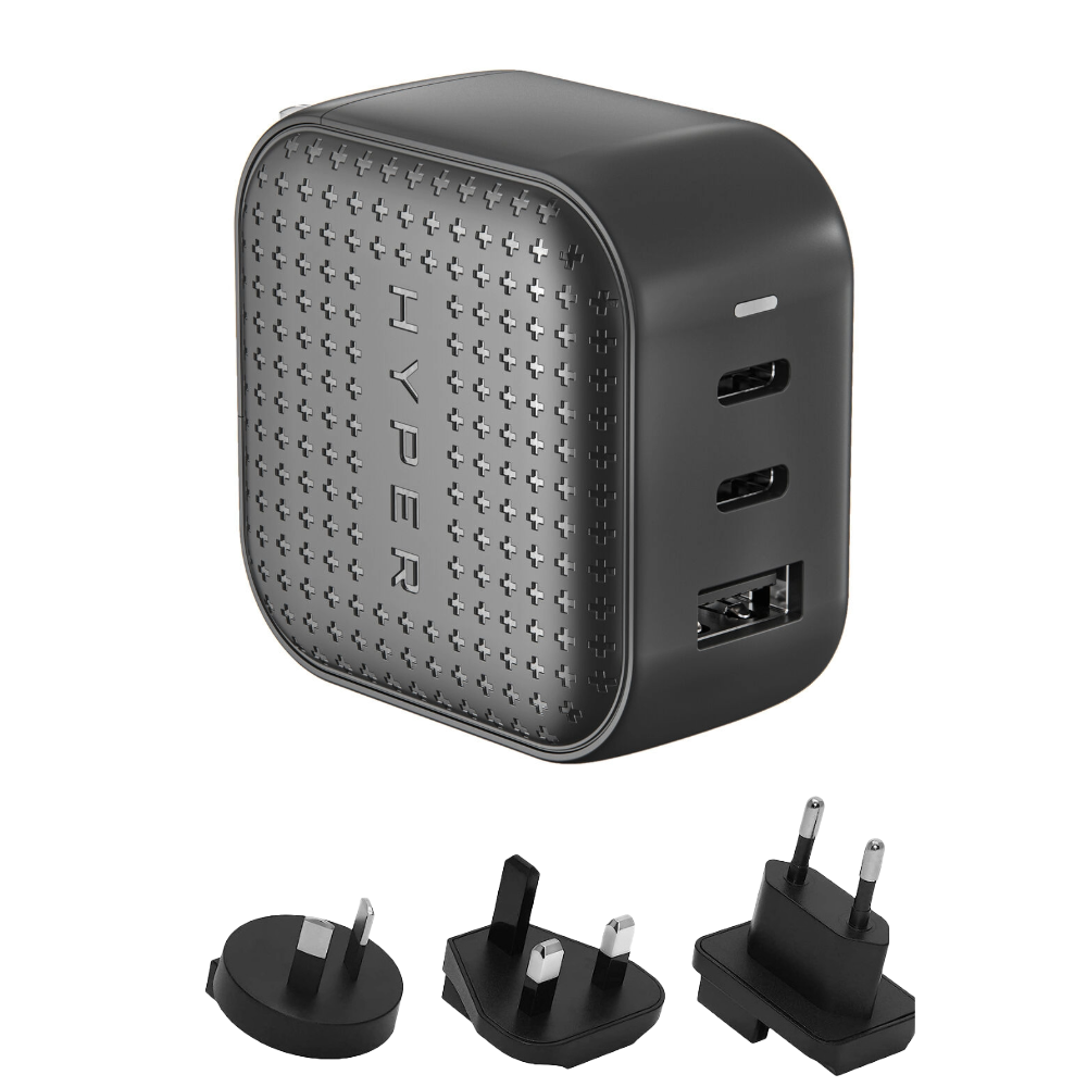 하이퍼주스 큐브 65W 초고속 여행용 대만 호주 일본 홍콩 중국 싱가포르 충전기 어댑터